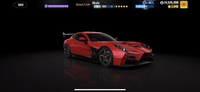 CSR2 Akula (Gold)