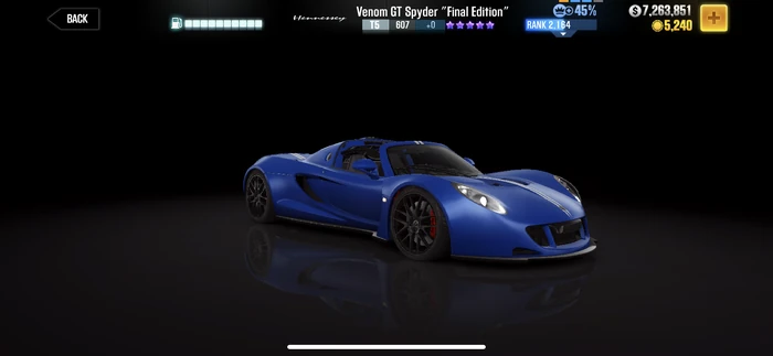 CSR2 Venom Spyder FE