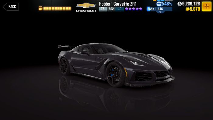 Настройки chevrolet corvette zr1 для csr2