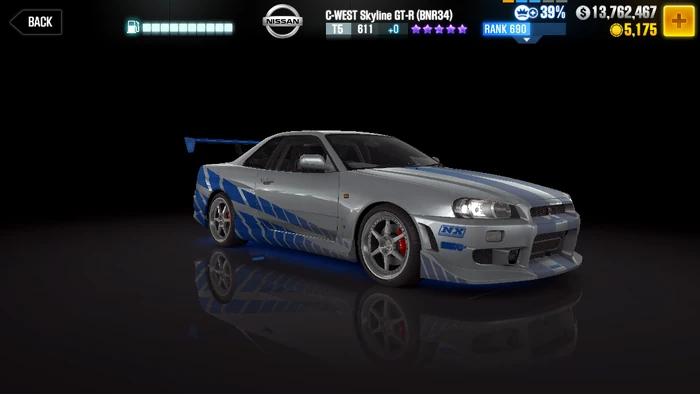 Nissan C-West Skyline GT-R (BNR34) | CSR Racing Wiki | Fandom
