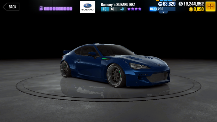 Csr 2 subaru brz rocket bunny настройки