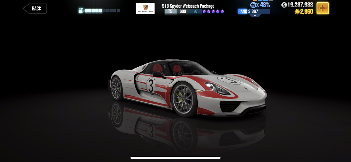 Porsche 918 Spyder, CSR Racing Wiki