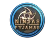 Ninjas in Pyjamas Paper Sticker