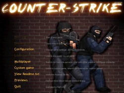 Main menu, Counter-Strike Wiki