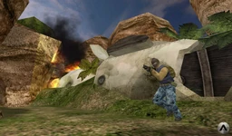 Downed plane, Enemymine