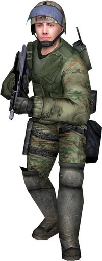 GSG-9 with jungle camouflage