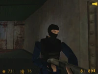 SEAL Team 6 holding SPAS-12 on Half-Life's "Blast Pit" chapter.