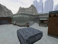 A rear view of the APC on Office