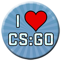 "I Heart CS:GO" Pin