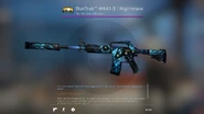 4x PAC AI (Foil) on an M4A1-S Nightmare (Horizon Case)