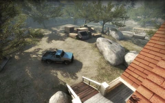 The roof, overlooking the outside