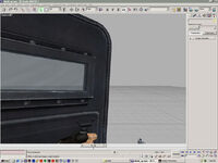 Ballistic Shield up, 3DSMAX