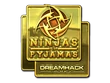 Ninjas in Pyjamas Gold Sticker