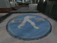 Counter-Strike carpet in the main hall