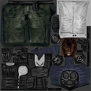 Hidden SAS gas mask on VIP's texture. (the vip model is just sas with a new head, the mask is blue cause it might be a leftover from beta)