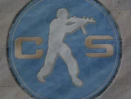Counter-Strike carpet in the main hall