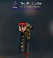 Guerilla Warfare face on Tec-9 Brother skin