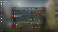 Events tab
