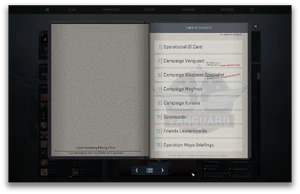 Operation Vanguard journal table of contents