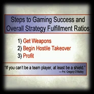 Css office slide f4.png (52 KB) Slide 5: Steps to Gaming Success and Overall Strategy Fulfillment Ratios