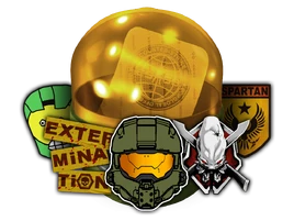 Halo sticker capsule