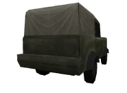 Rear quarter view. Note incomplete design