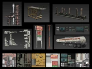 Process of various props used in levels