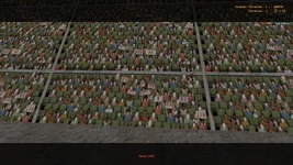 Fans in Stadium with an easter egg ("All your base are belong to us"), seen in Condition Zero when entered to free spectator view.