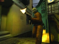 A Terrorist firing the AK-47 in an early Hankagai