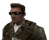 Shades and ear piece head variant