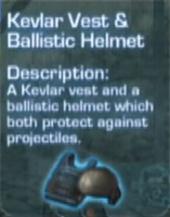 Beta Kevlar & Helmet buy menu description