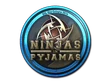 Ninjas in Pyjamas Foil Sticker