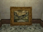 A painting of the Chateau.