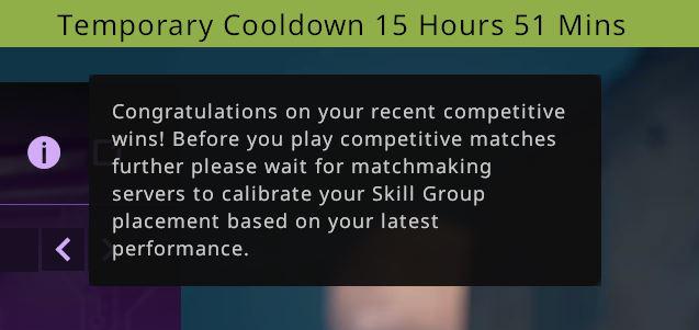 Temporary cooldown cs go что это