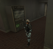 Tanaka guarding an alley after the Yakuza's first attempt to assassinate Mr. Yoshida.