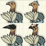 Ms. Pheasant's masks in Rusty Lake Hotel.