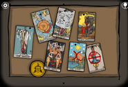 The Tarot Cards in James' briefcase.