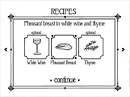 Pheasant Breast on the menu