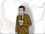 Dale with the golden cube in Cube Escape: The Cave.