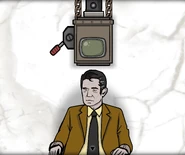 Dale restrained by the machine in Cube Escape: The Cave.