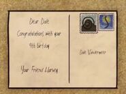 Harvey's letter to Dale in Cube Escape: Birthday.