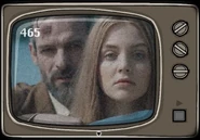 Dale about to murder Laura on the television in Cube Escape: Paradox.