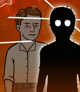 Jakob becoming Mr. Owl in Rusty Lake Paradise.