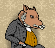 Mr. Boar in Rusty Lake Hotel.