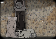 The broken Clock in Rusty Lake: Roots.
