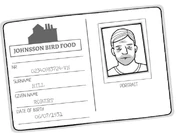 Bob's employee badge.