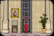 The elevator in Rusty Lake Hotel.
