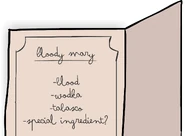 Recipe for a Bloody Mary.