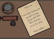 Emma's letter in Rusty Lake: Roots.