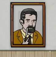 Dale shaving in Cube Escape: Case 23.